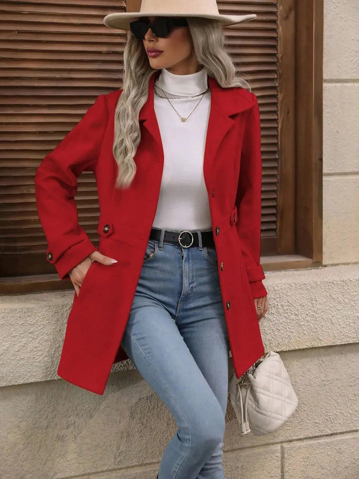 City Trails Button-Up Lapel Coat | S–2X