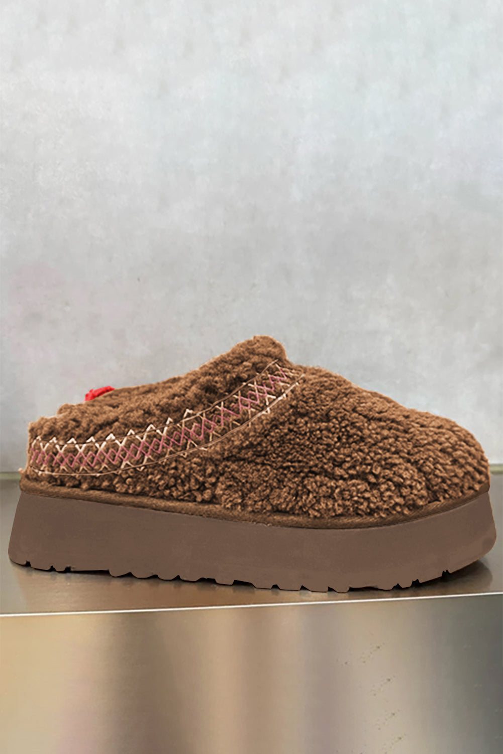 Olivia Embroidered Sherpa Snow Boots