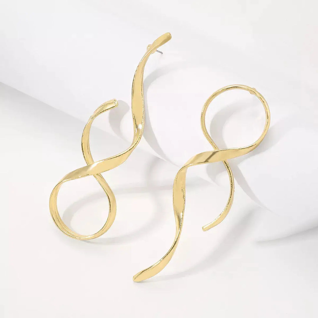 Artisan Spiral Drop Earrings