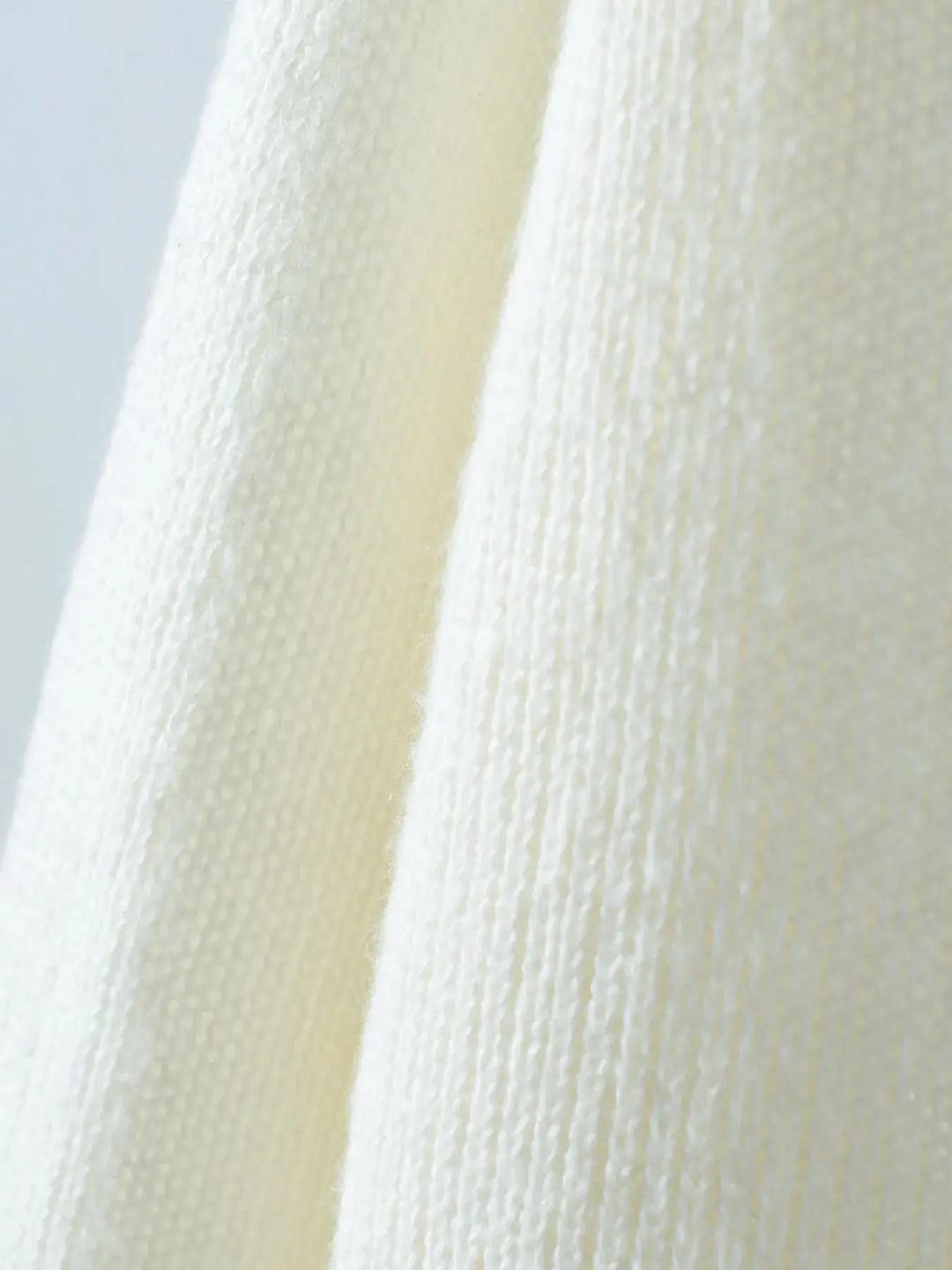 White Ribbed Knit Boat Neck Sweater