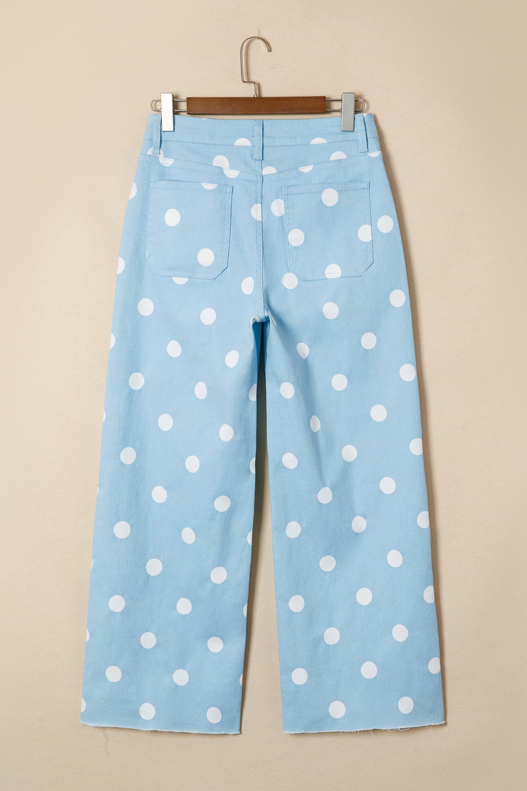 Raw Hem Shift Jeans | Polka Dot High-Waist Relaxed Denim – Talia