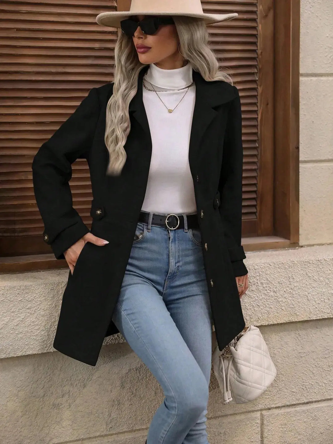City Trails Button-Up Lapel Coat | S–2X