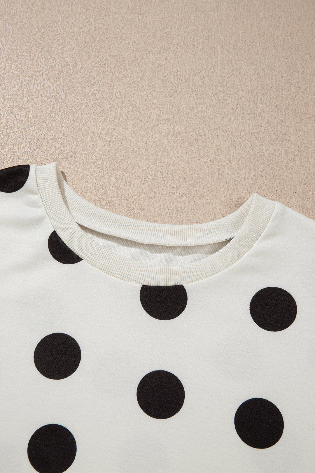 Polka Dot Short Sleeve Tee &amp; Drawstring Shorts Set