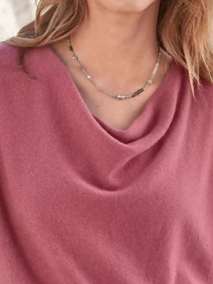 Easy Days Cowl Neck Long Sleeve Top | S–5XL, Including Plus Size