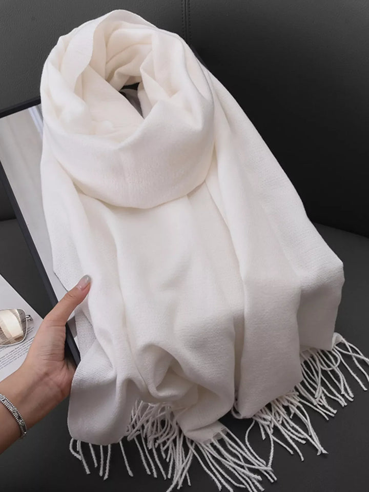 Solid Color Fringe Scarf | Open Road