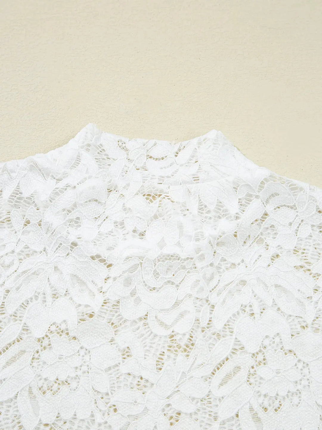 Lace Crochet Bell Sleeve  Blouse