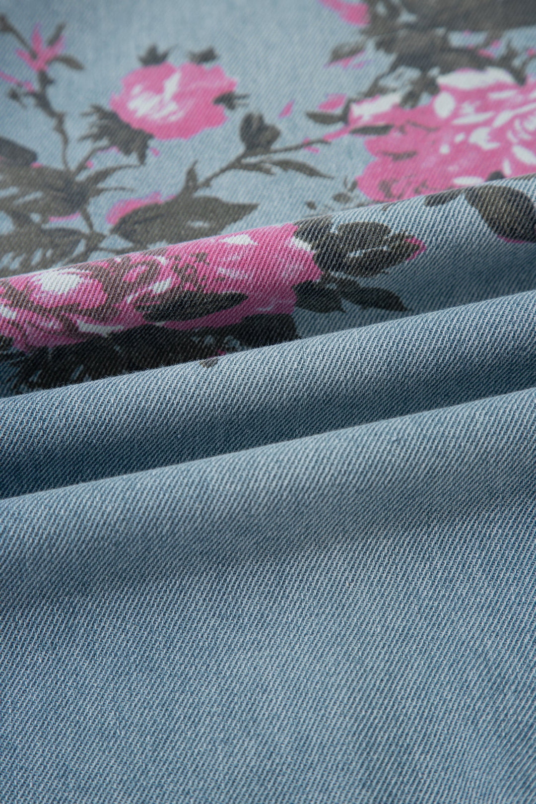 Plus Size Floral Jeans