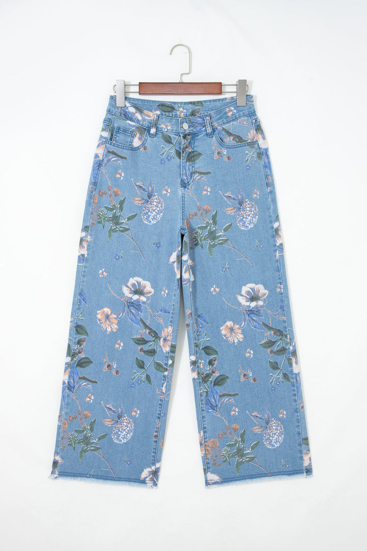 Retro Frayed Hem Shift Jeans