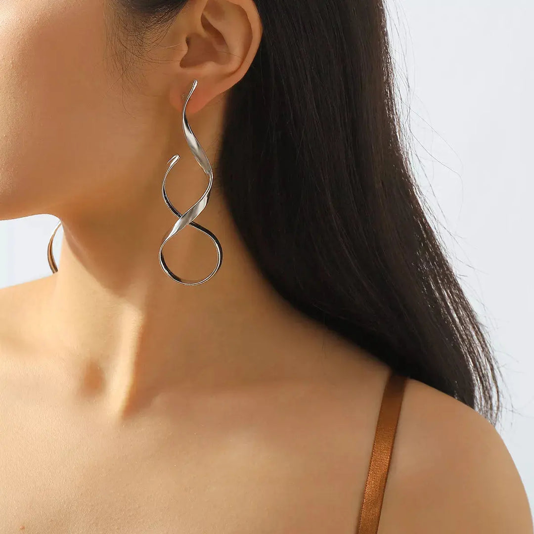 Artisan Spiral Drop Earrings