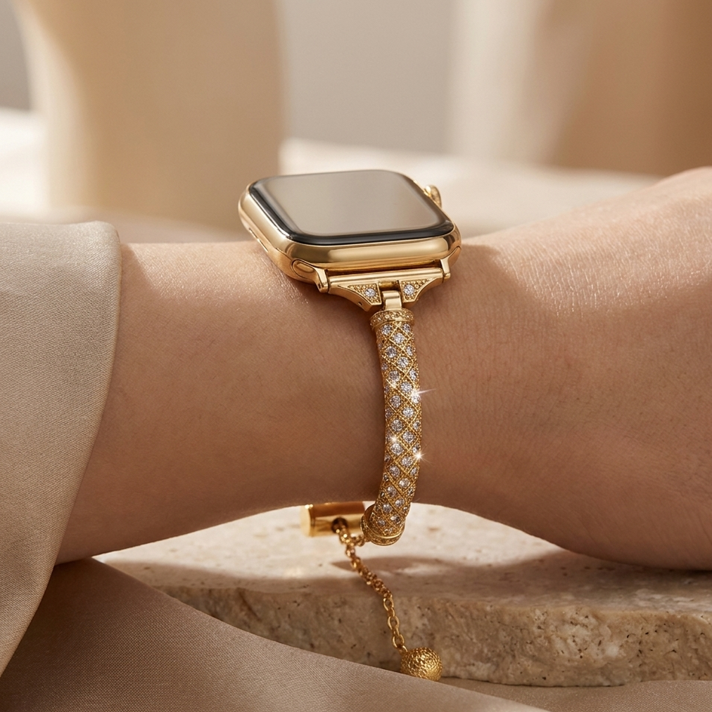 Nero Rhinestone Cuff Band for Apple Watch