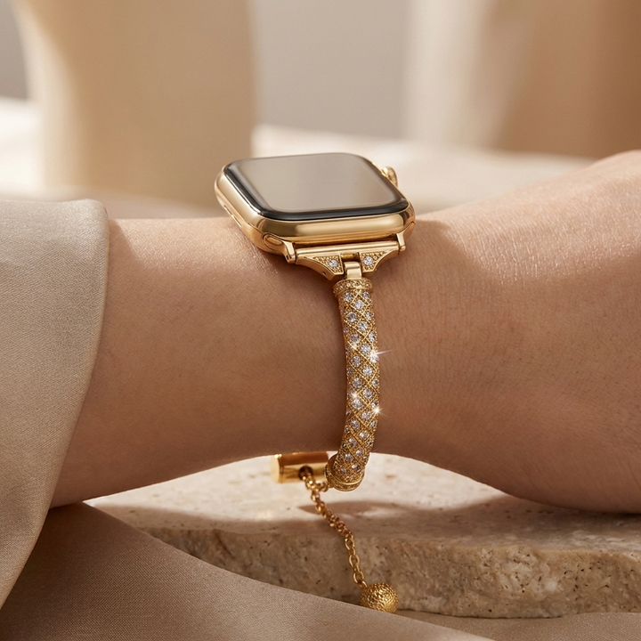 Nero Rhinestone Cuff Band for Apple Watch