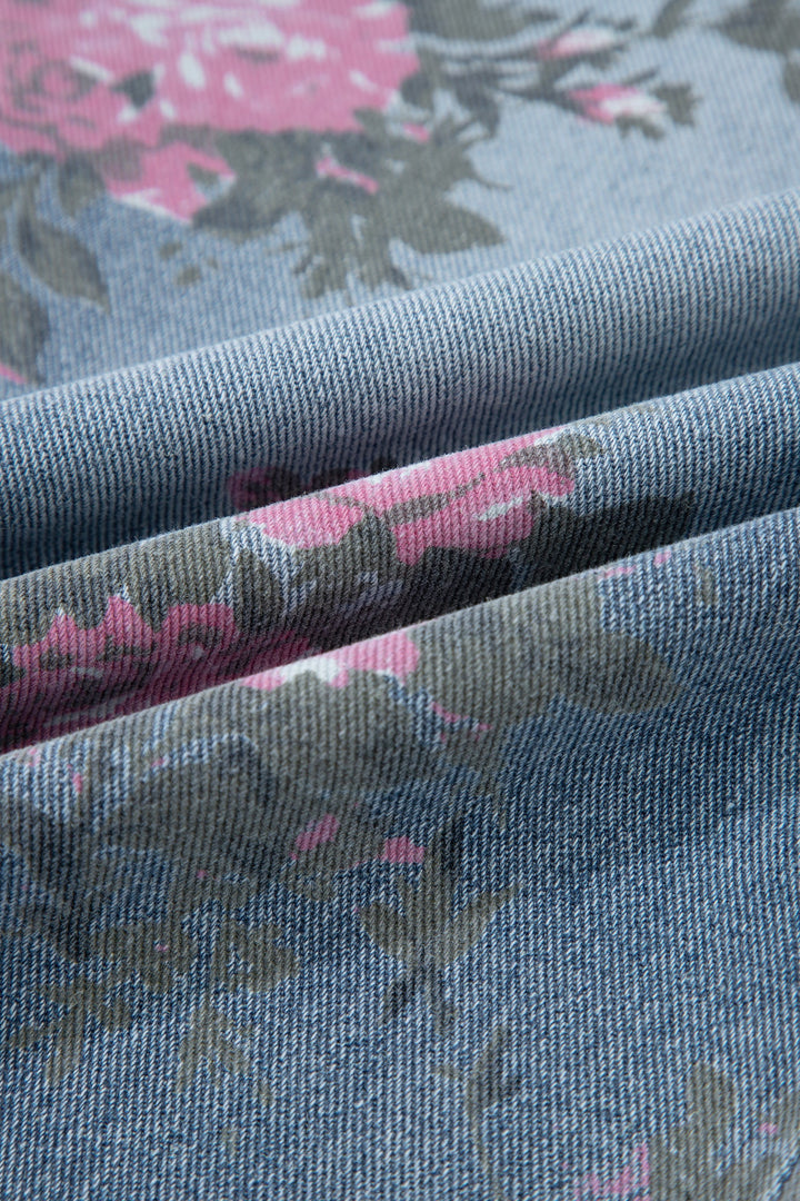 Floral Denim Jeans