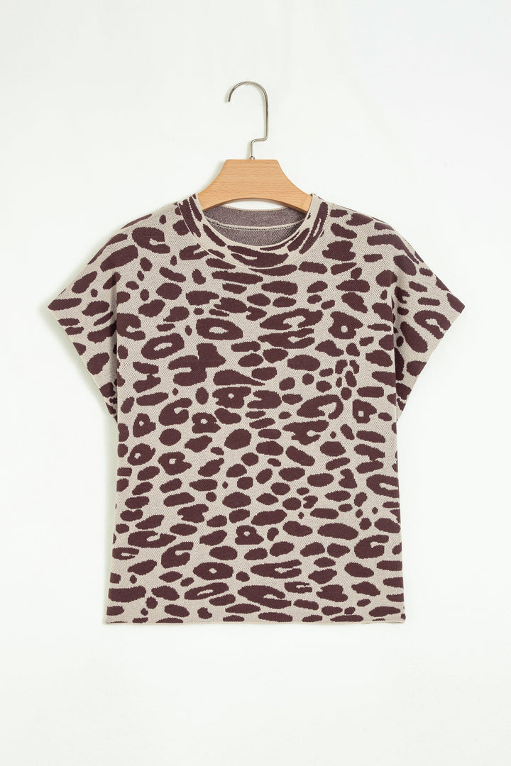 Leopard Print Casual Top